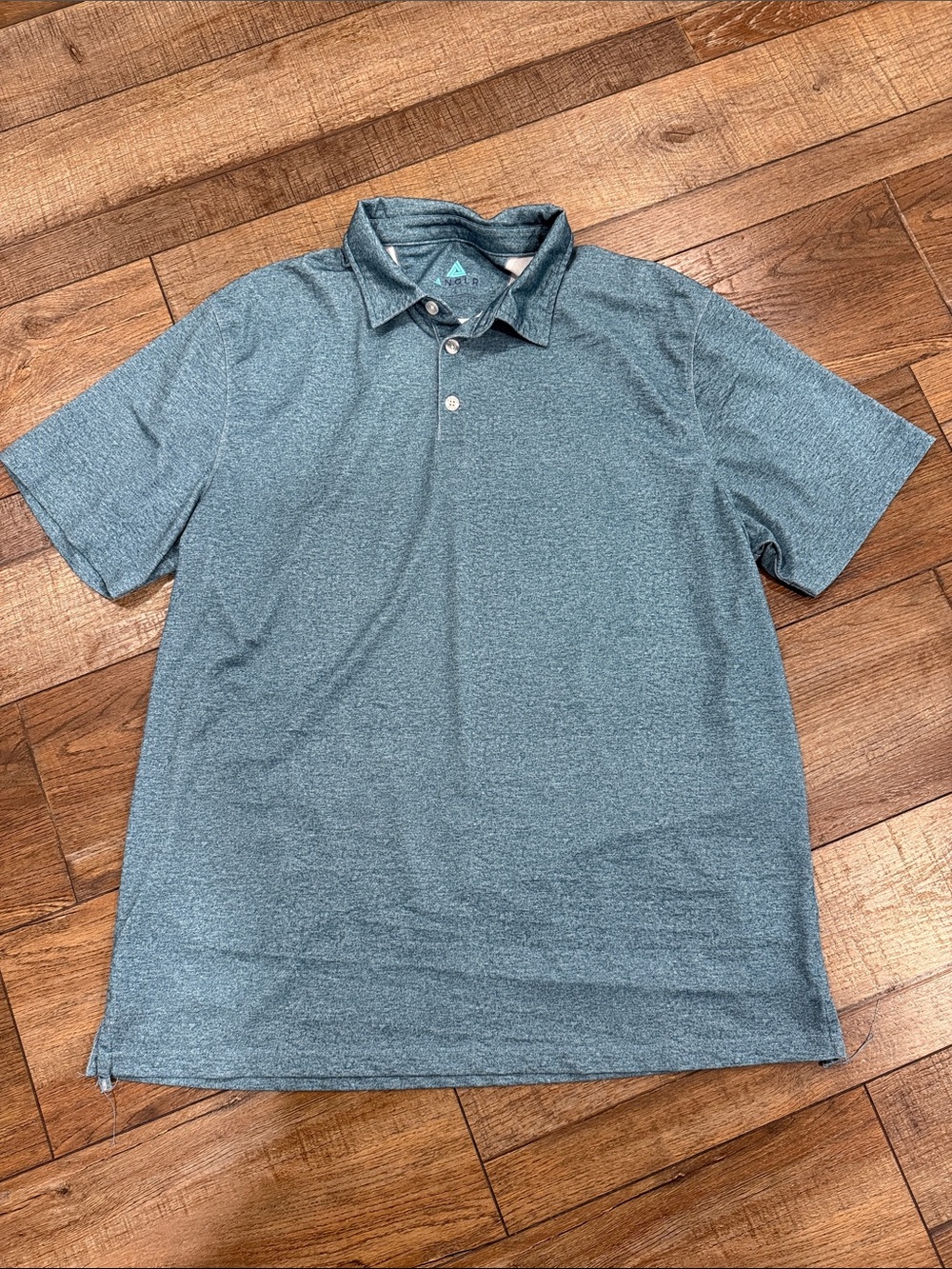 Angler Men's Heathered Slate Polo Shirt